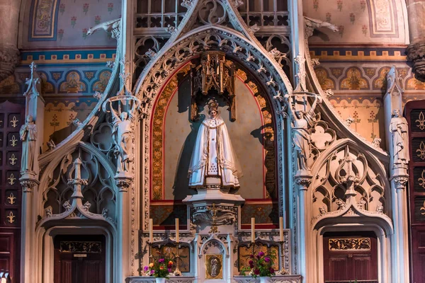 Vitraux de la cathédrale, Josselin, France — Photo