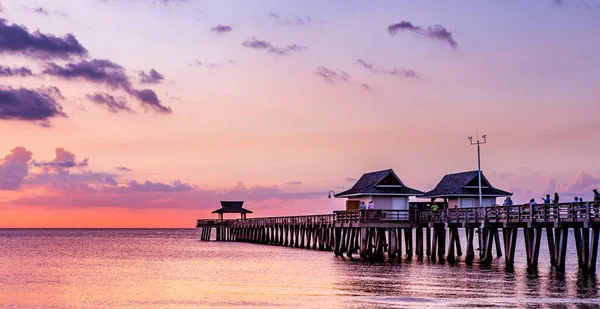 Naples United States November 2017 Pier Jetty Sunset November 2017 — Stock Photo, Image