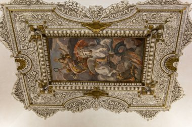 ROME, ITALY, 13 Haziran 2015: Palazzo Barberini 'nin iç mimari detayları, 13 Haziran 2015, Roma, İtalya