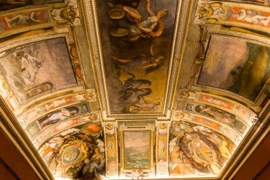 ROME, ITALY, 13 Haziran 2015: Palazzo Barberini 'nin iç mimari detayları, 13 Haziran 2015, Roma, İtalya