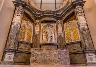 ROME, ITALY, 18 Haziran 2015: Saint John Lateran 'ın iç mimari ve mimari detayları, 18 Haziran 2015, Roma, İtalya