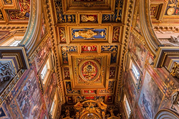 Roma Itália Junho 2015 Interiores Detalhes Arquitetônicos Basílica São João — Fotografia de Stock