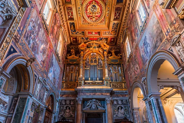 Roma Italia Junio 2015 Interiores Detalles Arquitectónicos Archbasilica San Juan — Foto de Stock