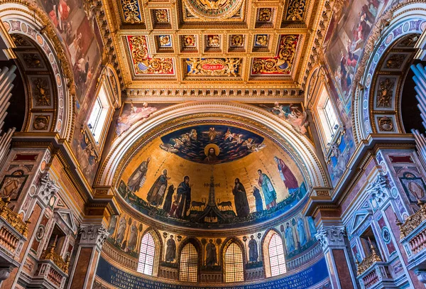 Roma Itália Junho 2015 Interiores Detalhes Arquitetônicos Basílica São João — Fotografia de Stock