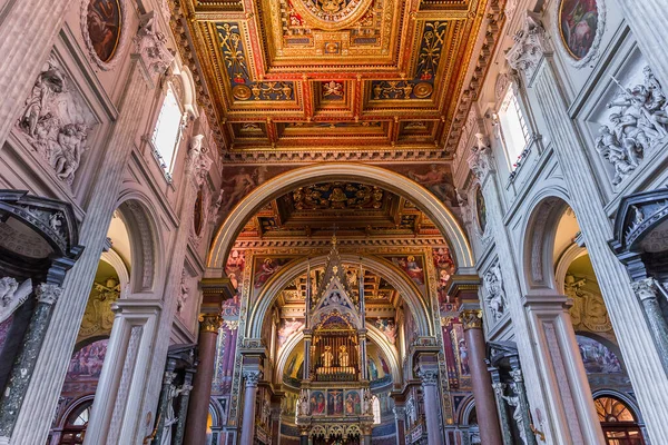 Rome Italy June 2015 Interiører Arkitektoniske Detaljer Archbasilica Saint John – stockfoto