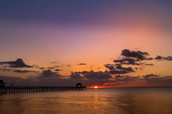 Naples United States November 2017 Pier Jetty Sunset November 2017 — стоковое фото