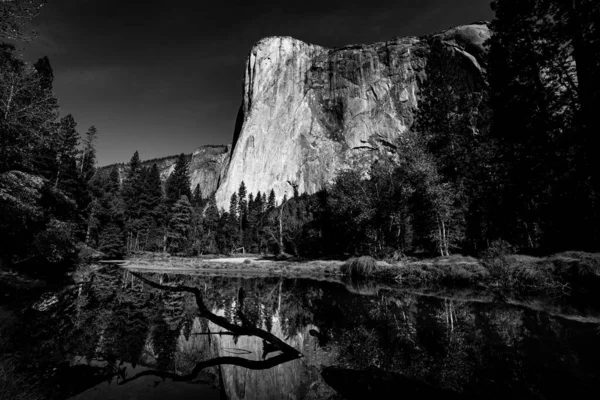 Mur Escalade Renommée Mondiale Capitan Parc National Yosemite Californie États — Photo