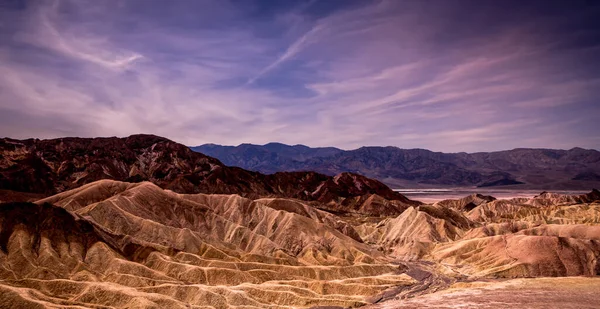 Ponto Zabriskie Vale Morte Califórnia Eua — Fotografia de Stock