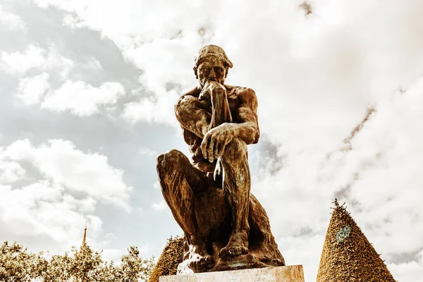 Paris Frankrike April 2017 Exteriörer Skulpturer Och Trädgårdar Rodin Museum — Stockfoto