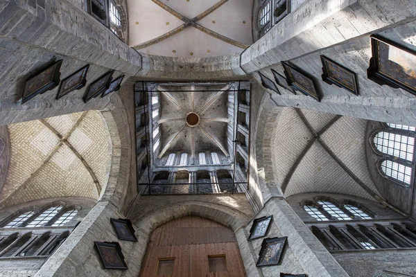 Ghent Belgium July 2014 Interiors Paintings Details Saint Nicholas Church — Stock Photo, Image