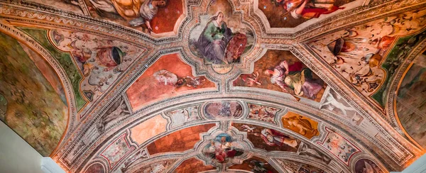 Naples Italia Mayo 2014 Interiores Pinturas Detalles Iglesia San Paolo — Foto de Stock