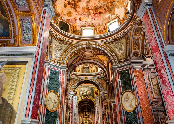 Naples Itálie Května 2014 Interiéry Malby Detaily Kostela San Paolo — Stock fotografie