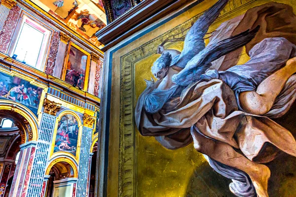 Naples Olaszország Május 2014 Belső Terek Festmények Részletek San Paolo — Stock Fotó