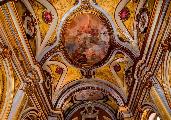 Naples Italy May 2014 Interiors Paintings Details San Paolo Maggiore — Stock Photo, Image