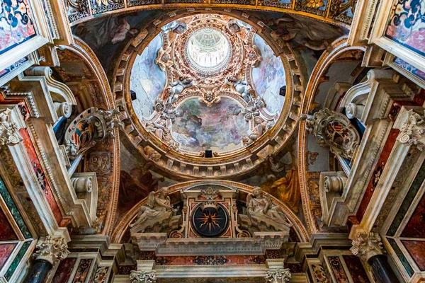 Napoli Italia Maggio 2014 Interni Dipinti Dettagli Della Chiesa San — Foto Stock