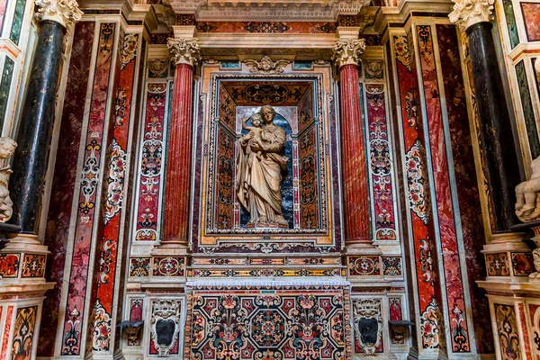 Napoli Italia Maggio 2014 Interni Dipinti Dettagli Della Chiesa San — Foto Stock
