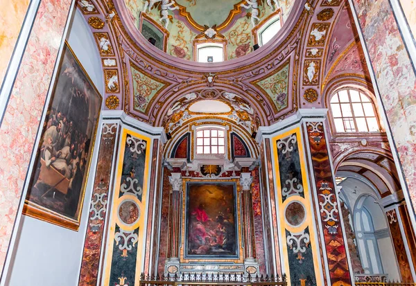 Naples Italy May 2014 Interiors Paintings Details San Paolo Maggiore — Stock Photo, Image