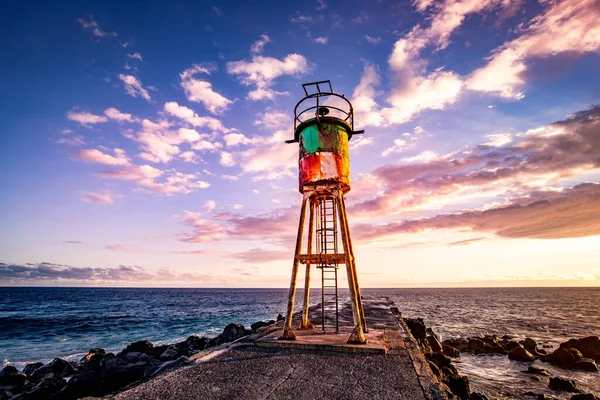 Jetée Phare Saint Pierre Ile Réunion Océan Indien Avril 2016 — Photo