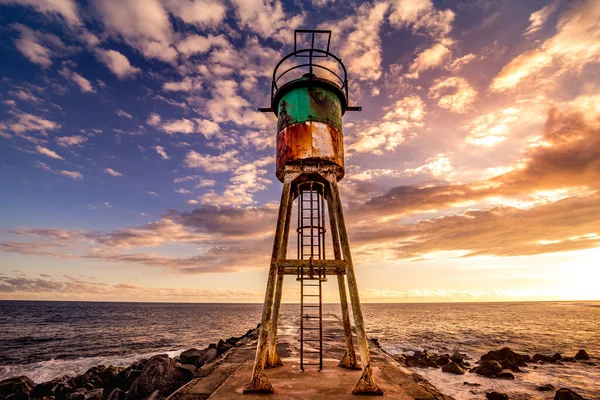 Embarcadero Faro Saint Pierre Isla Reunión Océano Índico Abril 2016 — Foto de Stock