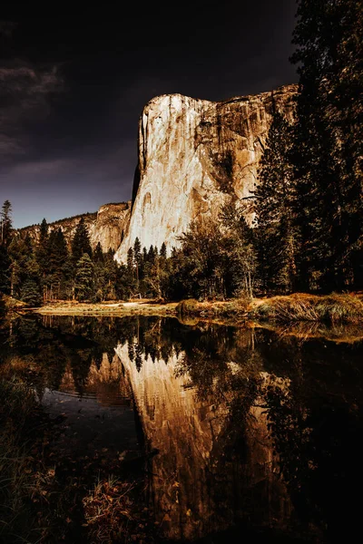 Mur Escalade Renommée Mondiale Capitan Parc National Yosemite Californie États — Photo