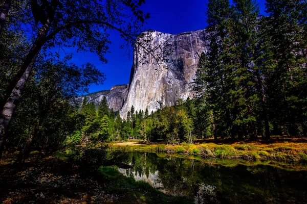 Mur Escalade Renommée Mondiale Capitan Parc National Yosemite Californie États — Photo