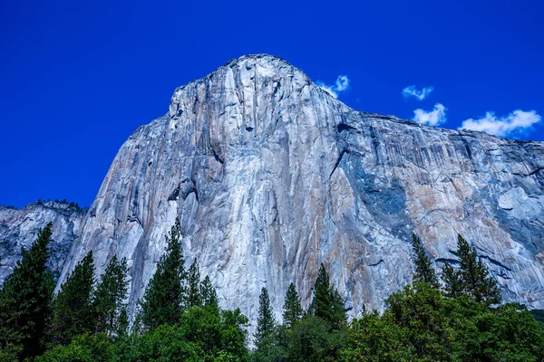 Parete Arrampicata Fama Mondiale Capitan Parco Nazionale Dello Yosemite California — Foto Stock