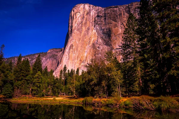 Mur Escalade Renommée Mondiale Capitan Parc National Yosemite Californie États — Photo