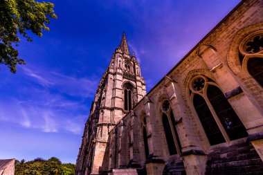 SOISSONS, FRANCE, 14 AĞUSTOS 2016: Saint Jean des vignes Abbey, 14 Ağustos 2016, Soissons, Aisne, Fransa