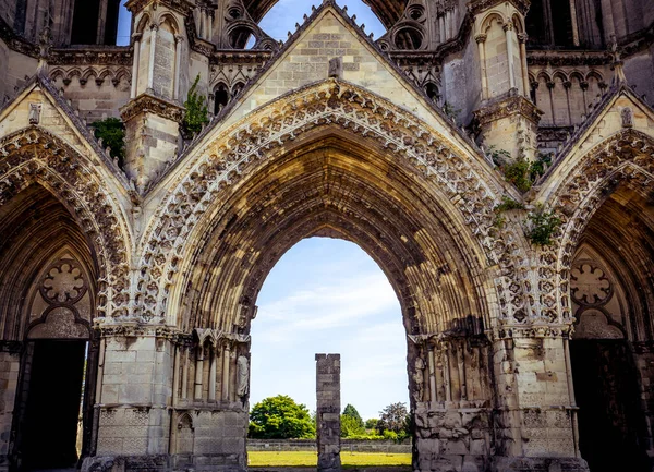 Суассон Франция Августа 2016 Года Saint Jean Des Vignes Abbey — стоковое фото
