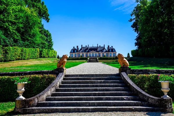 Motte Tilly Francia Agosto 2016 Exteriores Jardines Del Castillo Motte —  Fotos de Stock