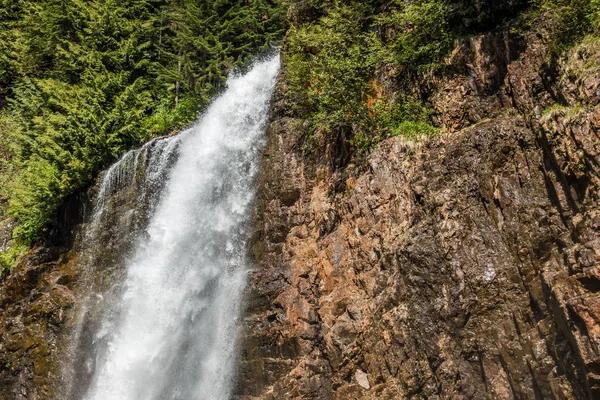 Uma Vista Topo Franklin Falls Estado Washington — Fotografia de Stock