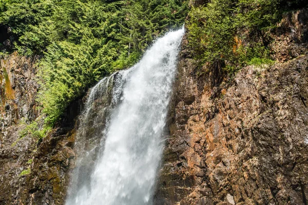 Uma Vista Topo Franklin Falls Estado Washington — Fotografia de Stock