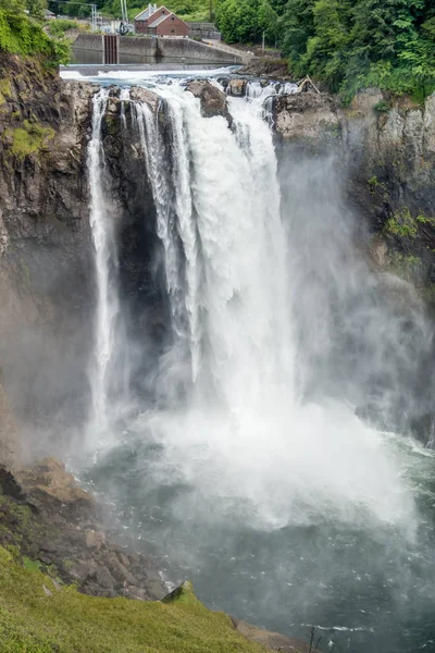 Veiw Ένα Απαστράπτον Snoqualmie Πτώσεων — Φωτογραφία Αρχείου