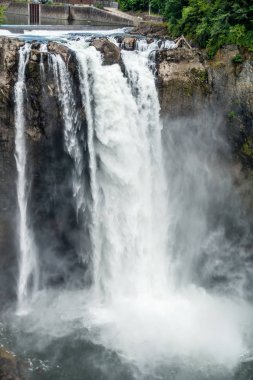 Bir veiw basamaklı Snoqualmie Falls.