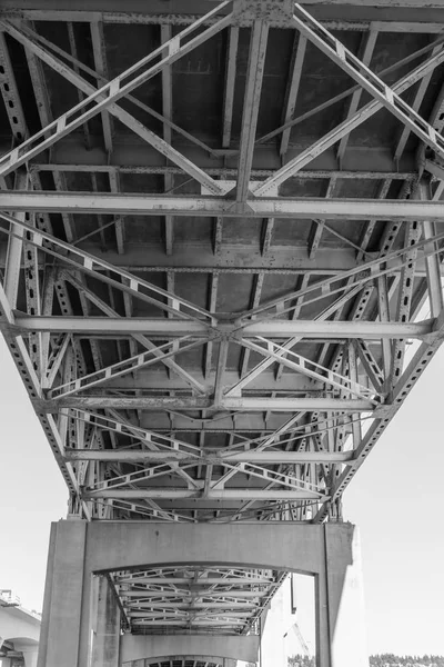 Ein Blick Auf Den Boden Der Autobahn Neunzig Brücke Seattle — Stockfoto