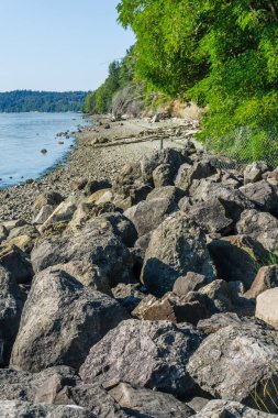 Tuzlu su State Park Washington eyaletinde şeridinin görünüm.