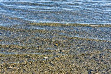 Su deniz dibinde kıyı üzerinde arka plan görüntüsünü
