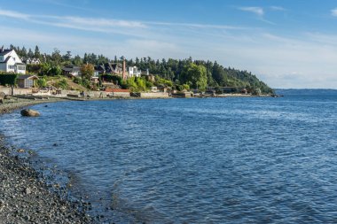 Normandiya Parkı, Washington 'daki kıyı şeridi manzarası.