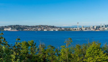 Kraliçe Anne Hill Seattle, Washington'da bir görünümünü.