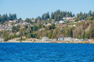 Burien, Washington Shorewood alanında sahil evleri.