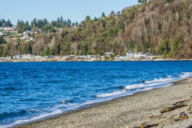 Burien, Washington Shorewood alanında sahil evleri.