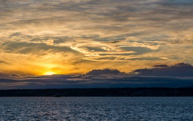 Ürkütücü günbatımı manzara