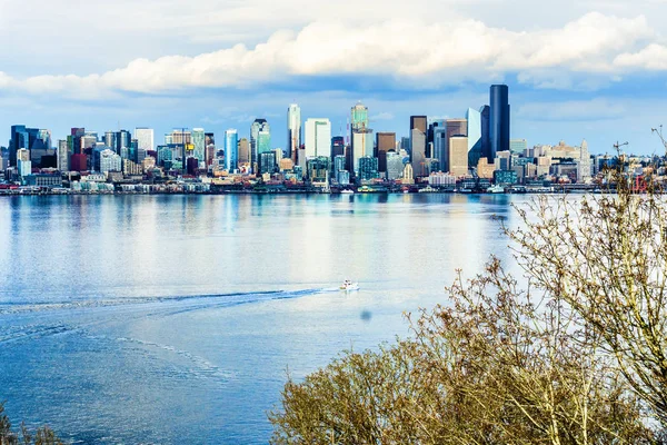 Panorama Seattlu - alternativní Reality — Stock fotografie