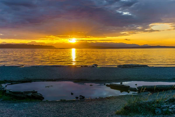 Washington Beach Sunset 3 — Stok Foto