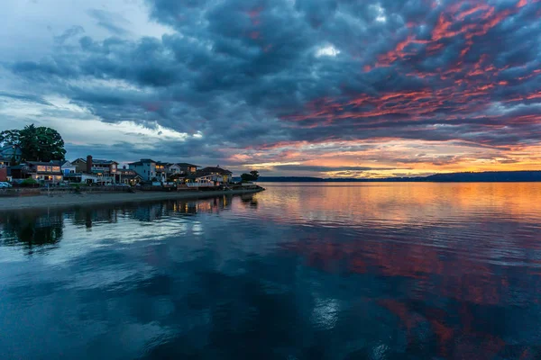 Puesta de sol en el punto de guion 10 — Foto de Stock