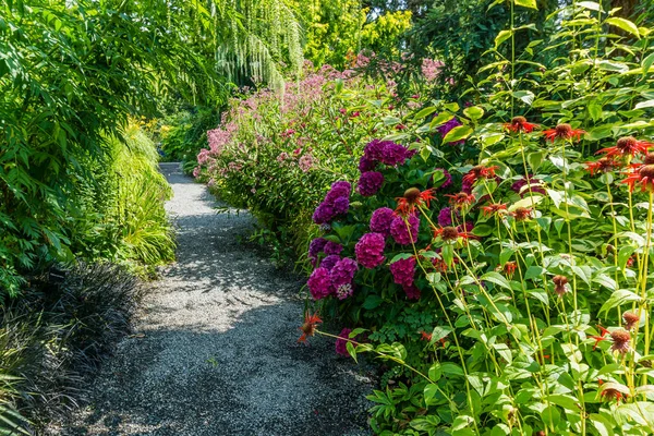 Kolorowa ścieżka ogrodowa — Zdjęcie stockowe