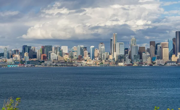 Blick Auf Die Skyline Von Seattle Von Einem Aussichtspunkt West — Stockfoto