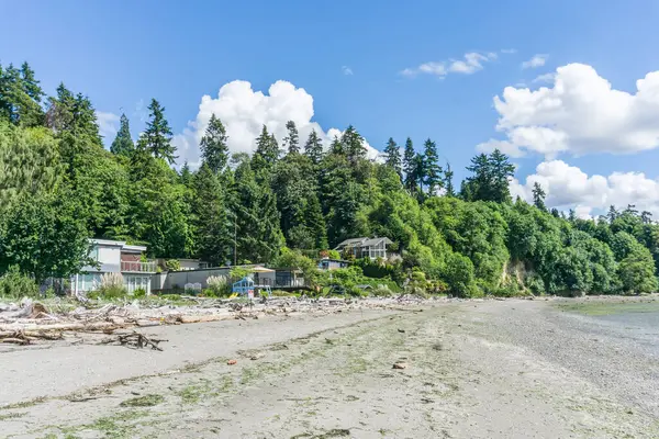 Casas Com Veiw Perto Saltwater State Park Des Moines Washington — Fotografia de Stock