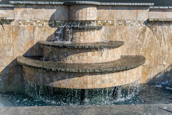 Water Fountain West Seattle Washington Has Tiers — Stock Photo, Image