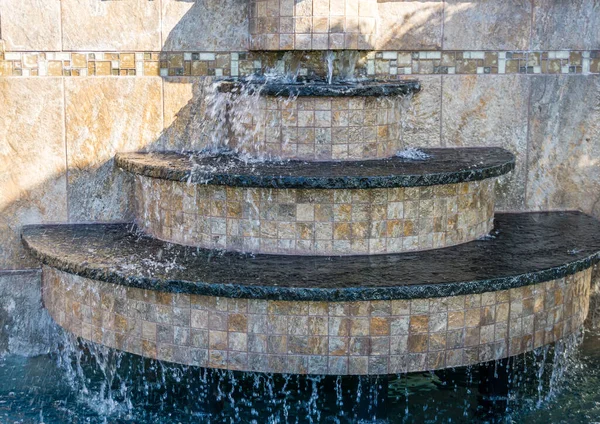 Water Fountain West Seattle Washington Has Tiers — Stock Photo, Image